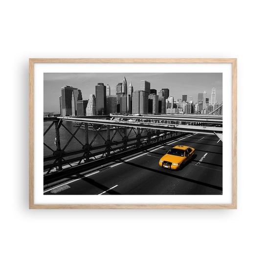 Obraz - Plakat - Kolor wielkiego miasta - 70x50cm - Miasto Nowy Jork Architektura - Nowoczesny modny obraz Plakat rama jasny dąb ARTTOR ARTTOR