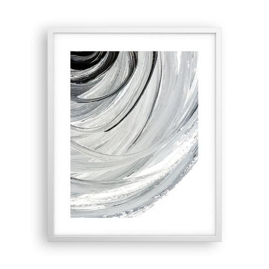 Obraz - Plakat - Kompozycja orbitalna - 40x50cm - Minimalistyczny Sztuka Farba - Foto Plakaty w ramie koloru białego do Salonu Sypialni ARTTOR ARTTOR