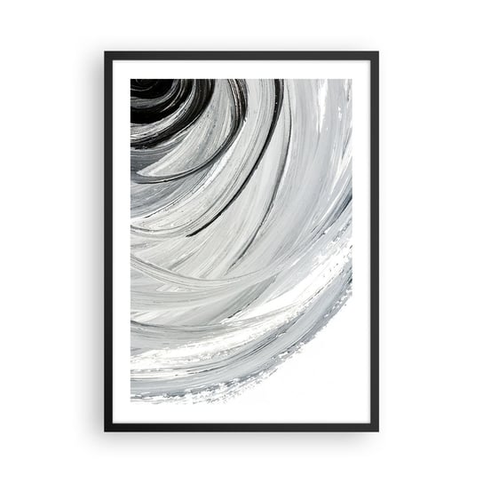 Obraz - Plakat - Kompozycja orbitalna - 50x70cm - Minimalistyczny Sztuka Farba - Nowoczesny modny obraz Plakat czarna rama ARTTOR ARTTOR