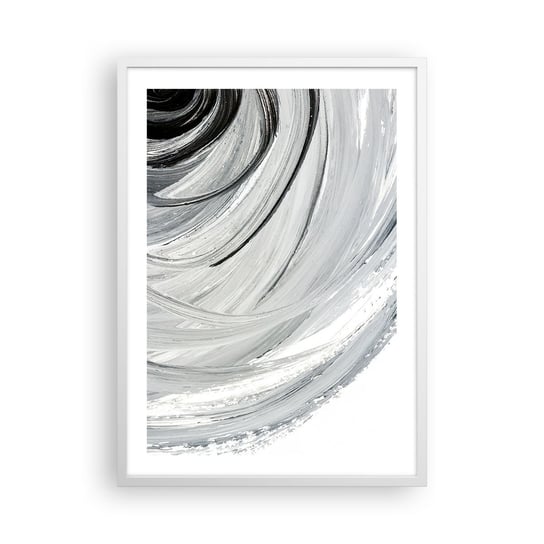 Obraz - Plakat - Kompozycja orbitalna - 50x70cm - Minimalistyczny Sztuka Farba - Nowoczesny modny obraz Plakat rama biała ARTTOR ARTTOR
