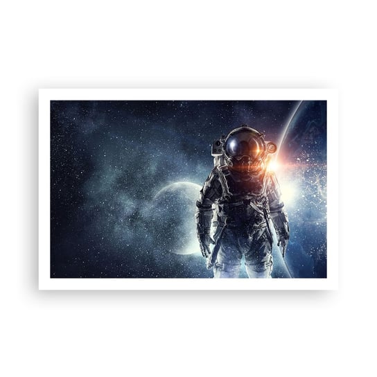 Obraz - Plakat - Kosmiczna przygoda - 91x61cm - Kosmos Astronauta Gwiazdy - Foto Plakaty na ścianę bez ramy - Plakat do Salonu Sypialni ARTTOR ARTTOR