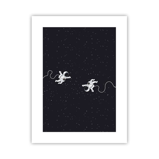 Obraz - Plakat - Kosmiczny pląs - 30x40cm - Abstrakcja Astronauta Kosmos - Foto Plakaty na ścianę bez ramy - Plakat do Salonu Sypialni ARTTOR ARTTOR