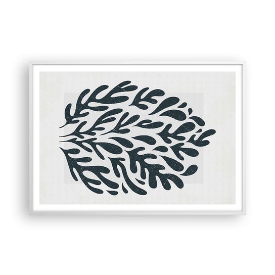 Obraz - Plakat - Kształty natury - 100x70cm - Boho Minimalistyczny Nowoczesny - Foto Plakaty w ramie koloru białego do Salonu Sypialni ARTTOR ARTTOR