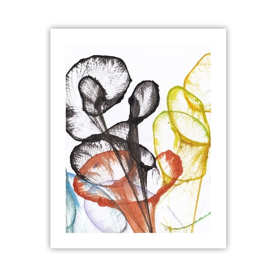 Obraz - Plakat - Kwiaty z duszą - 40x50cm - Kwiaty Abstrakcja Grafika - Foto Plakaty bez ramy do Salonu Sypialni ARTTOR ARTTOR