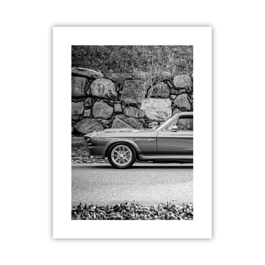 Obraz - Plakat - Legenda lat 60. - 30x40cm - Samochód Vintage Motoryzacja Samochód Sportowy - Foto Plakaty na ścianę bez ramy - Plakat do Salonu Sypialni ARTTOR ARTTOR