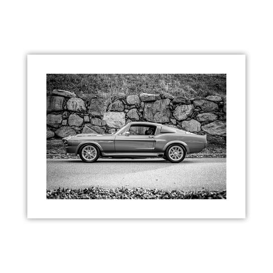 Obraz - Plakat - Legenda lat 60. - 40x30cm - Samochód Vintage Motoryzacja Samochód Sportowy - Foto Plakaty na ścianę bez ramy - Plakat do Salonu Sypialni ARTTOR ARTTOR