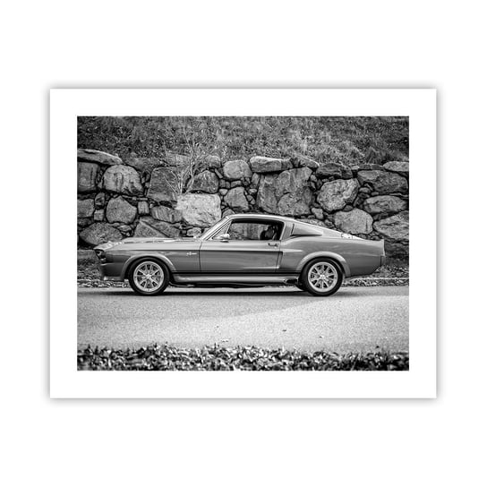 Obraz - Plakat - Legenda lat 60. - 50x40cm - Samochód Vintage Motoryzacja Samochód Sportowy - Foto Plakaty bez ramy do Salonu Sypialni ARTTOR ARTTOR