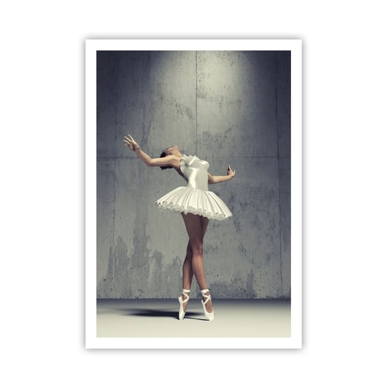 Obraz - Plakat - Lekko jak ptak - 70x100cm - Baletnica Balet Taniec - Foto Plakaty bez ramy na ścianę do Salonu Sypialni ARTTOR ARTTOR