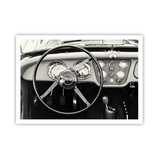 Obraz - Plakat - Marzenie kolekcjonera - 100x70cm - Samochód Vintage Motoryzacja - Foto Plakaty bez ramy na ścianę do Salonu Sypialni ARTTOR ARTTOR