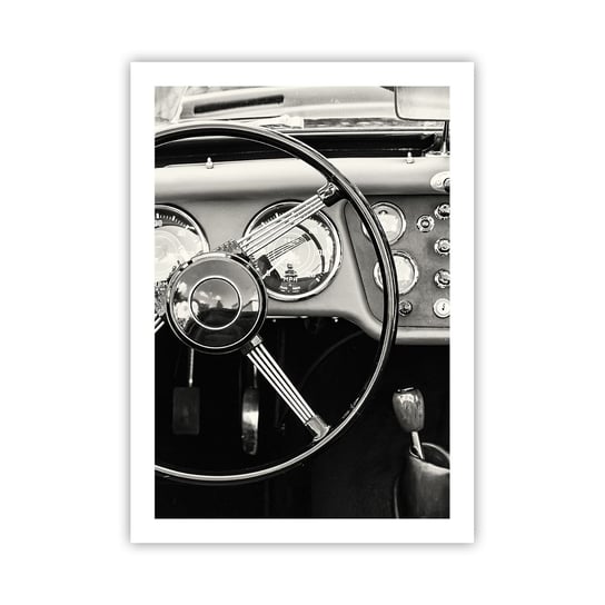 Obraz - Plakat - Marzenie kolekcjonera - 50x70cm - Samochód Vintage Motoryzacja - Nowoczesny modny obraz Plakat bez ramy do Salonu Sypialni ARTTOR ARTTOR
