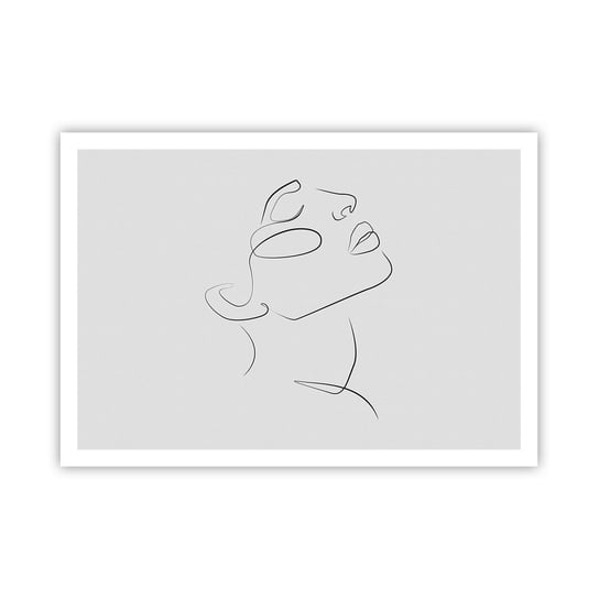 Obraz - Plakat - Meandry marzenia - 100x70cm - Twarz Kobiety Portret Kobiety Grafika - Foto Plakaty bez ramy na ścianę do Salonu Sypialni ARTTOR ARTTOR