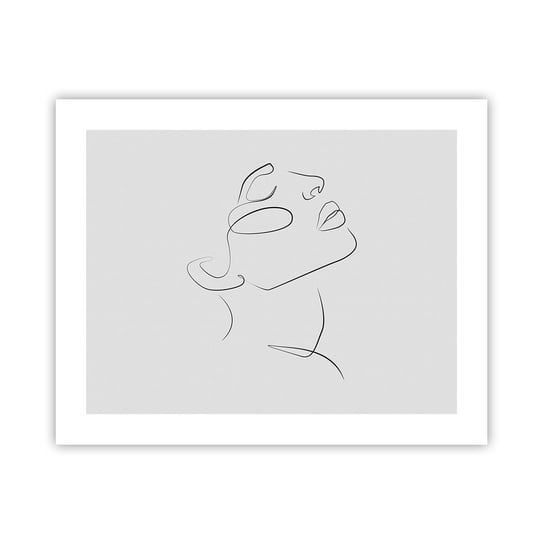 Obraz - Plakat - Meandry marzenia - 50x40cm - Twarz Kobiety Portret Kobiety Grafika - Foto Plakaty bez ramy do Salonu Sypialni ARTTOR ARTTOR