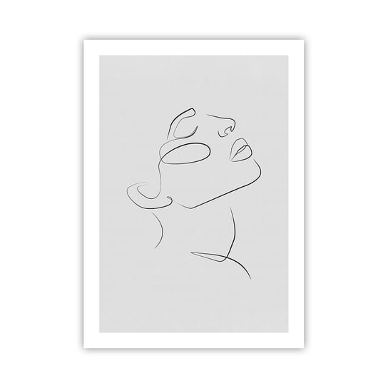 Obraz - Plakat - Meandry marzenia - 50x70cm - Twarz Kobiety Portret Kobiety Grafika - Nowoczesny modny obraz Plakat bez ramy do Salonu Sypialni ARTTOR ARTTOR