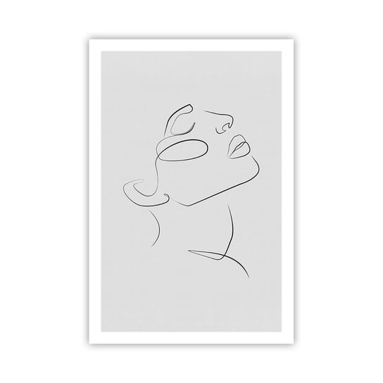 Obraz - Plakat - Meandry marzenia - 61x91cm - Twarz Kobiety Portret Kobiety Grafika - Foto Plakaty na ścianę bez ramy - Plakat do Salonu Sypialni ARTTOR ARTTOR