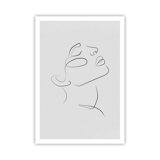Obraz - Plakat - Meandry marzenia - 70x100cm - Twarz Kobiety Portret Kobiety Grafika - Foto Plakaty bez ramy na ścianę do Salonu Sypialni ARTTOR ARTTOR
