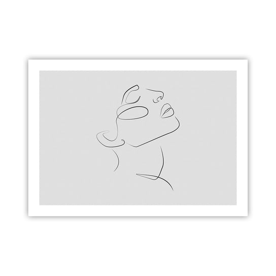 Obraz - Plakat - Meandry marzenia - 70x50cm - Twarz Kobiety Portret Kobiety Grafika - Nowoczesny modny obraz Plakat bez ramy do Salonu Sypialni ARTTOR ARTTOR