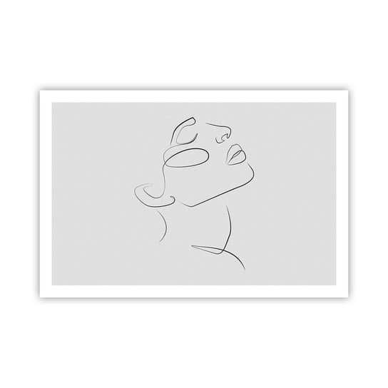 Obraz - Plakat - Meandry marzenia - 91x61cm - Twarz Kobiety Portret Kobiety Grafika - Foto Plakaty na ścianę bez ramy - Plakat do Salonu Sypialni ARTTOR ARTTOR