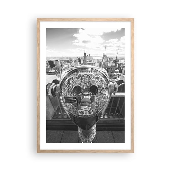 Obraz - Plakat - Miasto nad miastami - 50x70cm - Nowy Jork Miasto Architektura - Nowoczesny modny obraz Plakat rama jasny dąb ARTTOR ARTTOR