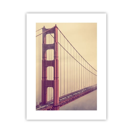 Obraz - Plakat - Między niebem a ziemią - 30x40cm - Krajobraz Architektura San Francisco - Foto Plakaty na ścianę bez ramy - Plakat do Salonu Sypialni ARTTOR ARTTOR