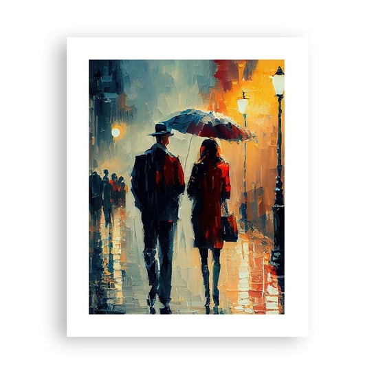 Obraz - Plakat - Miejska love story - 40x50cm - Romantyzm Para Pejzaż - Foto Plakaty bez ramy do Salonu Sypialni ARTTOR ARTTOR