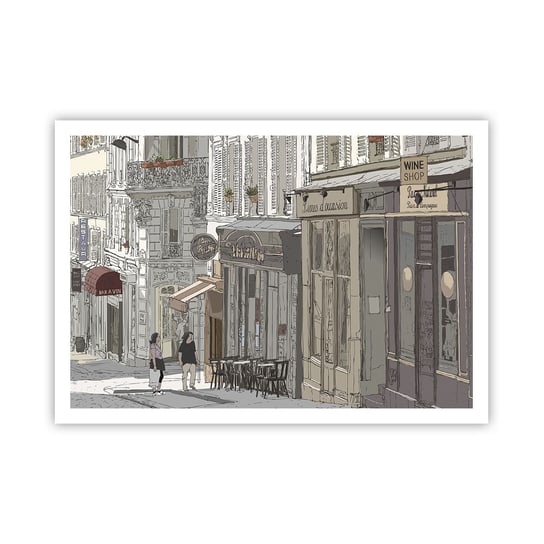 Obraz - Plakat - Miejskie radości - 100x70cm - Architektura Miasto Paryż - Foto Plakaty bez ramy na ścianę do Salonu Sypialni ARTTOR ARTTOR