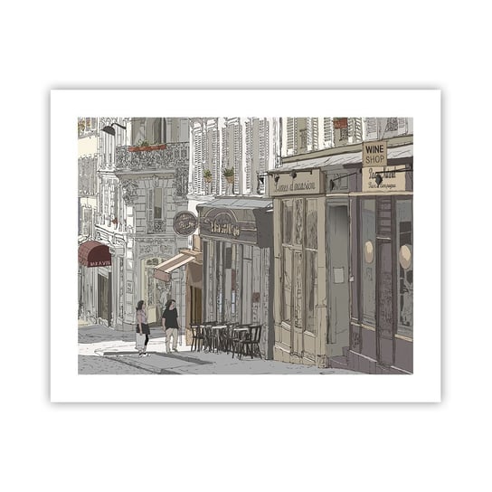 Obraz - Plakat - Miejskie radości - 50x40cm - Architektura Miasto Paryż - Foto Plakaty bez ramy do Salonu Sypialni ARTTOR ARTTOR