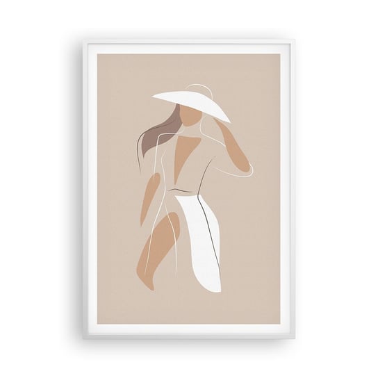 Obraz - Plakat - Moda to zabawa - 70x100cm - Kobieta Grafika Moda - Foto Plakaty w ramie koloru białego do Salonu Sypialni ARTTOR ARTTOR