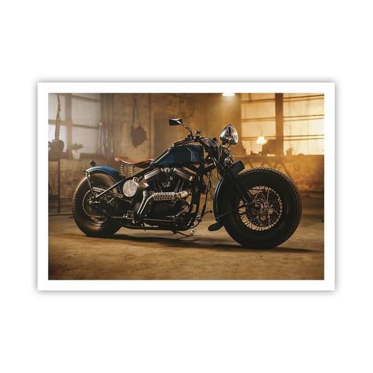 Obraz - Plakat - Mogę wszystko - 100x70cm - Motocykl Vintage Motoryzacja - Foto Plakaty bez ramy na ścianę do Salonu Sypialni ARTTOR ARTTOR