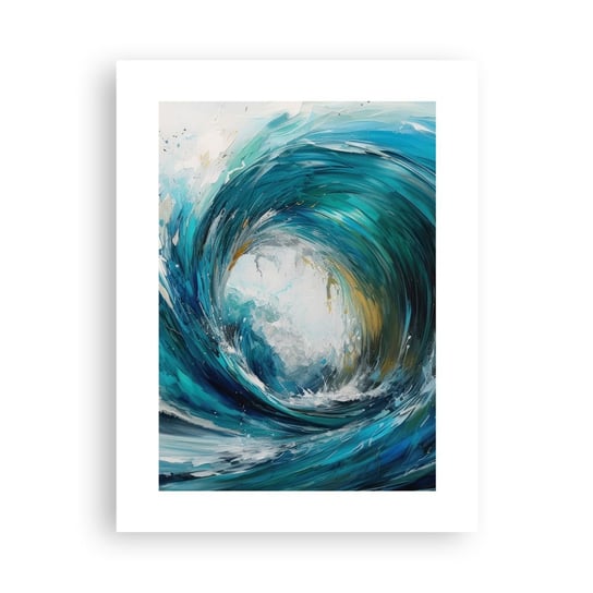 Obraz - Plakat - Morski portal - 30x40cm - Ocean Fala Sztuka - Foto Plakaty na ścianę bez ramy - Plakat do Salonu Sypialni ARTTOR ARTTOR