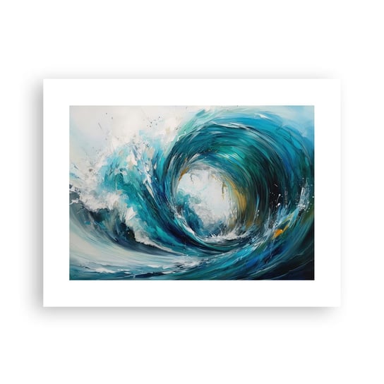 Obraz - Plakat - Morski portal - 40x30cm - Ocean Fala Sztuka - Foto Plakaty na ścianę bez ramy - Plakat do Salonu Sypialni ARTTOR ARTTOR