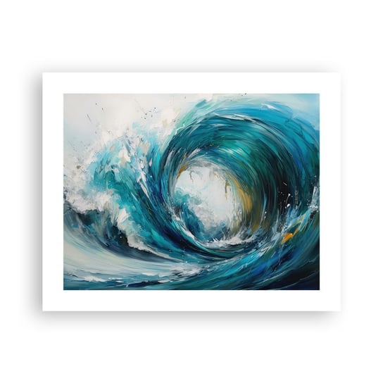 Obraz - Plakat - Morski portal - 50x40cm - Ocean Fala Sztuka - Foto Plakaty bez ramy do Salonu Sypialni ARTTOR ARTTOR