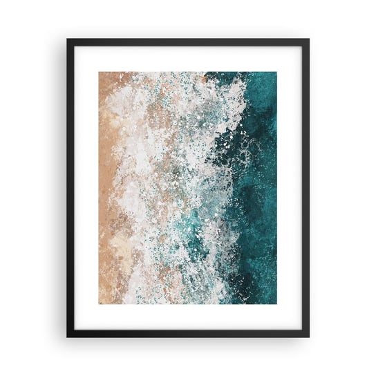 Obraz - Plakat - Morskie opowieści - 40x50cm - Woda Plaża Morze - Foto Plakaty w ramie koloru czarnego do Salonu Sypialni ARTTOR ARTTOR