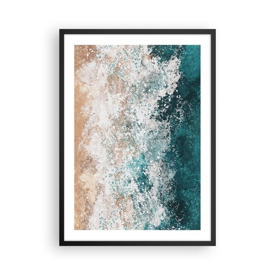 Obraz - Plakat - Morskie opowieści - 50x70cm - Woda Plaża Morze - Nowoczesny modny obraz Plakat czarna rama ARTTOR ARTTOR