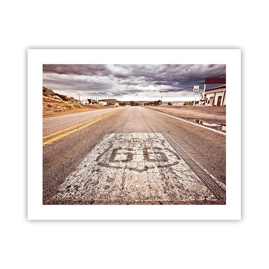 Obraz - Plakat - Mother Road - amerykańska legenda - 50x40cm - Droga 66 Usa California - Foto Plakaty bez ramy do Salonu Sypialni ARTTOR ARTTOR