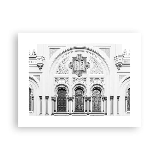 Obraz - Plakat - Na pograniczu kultur - 40x30cm - Architektura Synagoga Józefów Religia - Foto Plakaty na ścianę bez ramy - Plakat do Salonu Sypialni ARTTOR ARTTOR