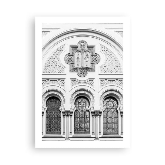 Obraz - Plakat - Na pograniczu kultur - 50x70cm - Architektura Synagoga Józefów Religia - Nowoczesny modny obraz Plakat bez ramy do Salonu Sypialni ARTTOR ARTTOR