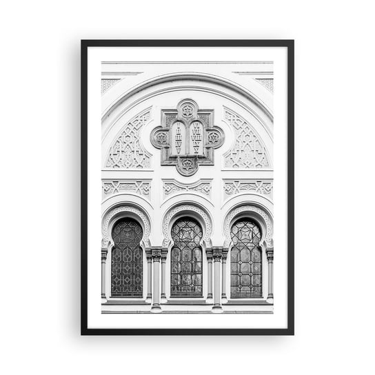 Obraz - Plakat - Na pograniczu kultur - 50x70cm - Architektura Synagoga Józefów Religia - Nowoczesny modny obraz Plakat czarna rama ARTTOR ARTTOR