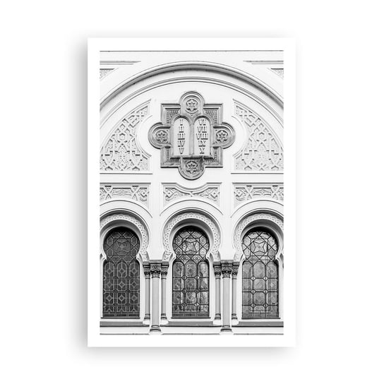 Obraz - Plakat - Na pograniczu kultur - 61x91cm - Architektura Synagoga Józefów Religia - Foto Plakaty na ścianę bez ramy - Plakat do Salonu Sypialni ARTTOR ARTTOR