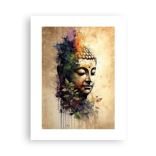 Obraz - Plakat - Namaste! - 30x40cm - Budda Medytacja Indie - Foto Plakaty na ścianę bez ramy - Plakat do Salonu Sypialni ARTTOR ARTTOR