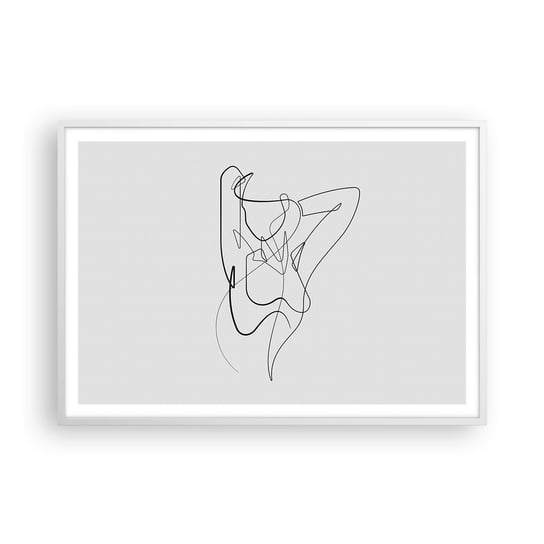 Obraz - Plakat - Naprawdę, jaka jesteś... - 100x70cm - Abstrakcja Ciało Kobiety Grafika - Foto Plakaty w ramie koloru białego do Salonu Sypialni ARTTOR ARTTOR