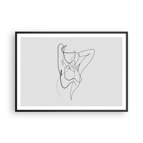 Obraz - Plakat - Naprawdę, jaka jesteś... - 100x70cm - Abstrakcja Ciało Kobiety Grafika - Foto Plakaty w ramie koloru czarnego do Salonu Sypialni ARTTOR ARTTOR