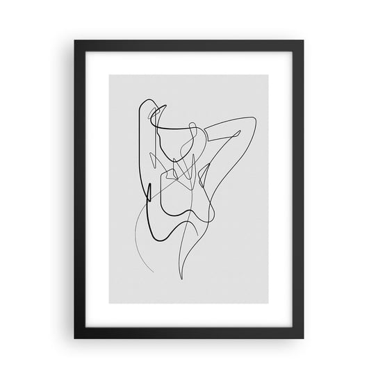 Obraz - Plakat - Naprawdę, jaka jesteś... - 30x40cm - Abstrakcja Ciało Kobiety Grafika - Foto Plakaty na ścianę w czarnej ramie - Plakat do Salonu Sypialni ARTTOR ARTTOR