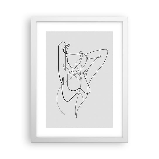 Obraz - Plakat - Naprawdę, jaka jesteś... - 30x40cm - Abstrakcja Ciało Kobiety Grafika - Foto Plakaty na ścianę w ramie białej - Plakat do Salonu Sypialni ARTTOR ARTTOR