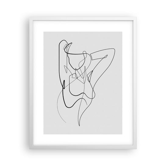 Obraz - Plakat - Naprawdę, jaka jesteś... - 40x50cm - Abstrakcja Ciało Kobiety Grafika - Foto Plakaty w ramie koloru białego do Salonu Sypialni ARTTOR ARTTOR