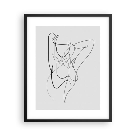 Obraz - Plakat - Naprawdę, jaka jesteś... - 40x50cm - Abstrakcja Ciało Kobiety Grafika - Foto Plakaty w ramie koloru czarnego do Salonu Sypialni ARTTOR ARTTOR