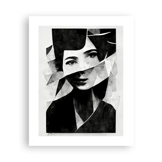 Obraz - Plakat - Naprawdę jaka jesteś… - 40x50cm - Portret Kobieta Czarno-Biały - Foto Plakaty bez ramy do Salonu Sypialni ARTTOR ARTTOR