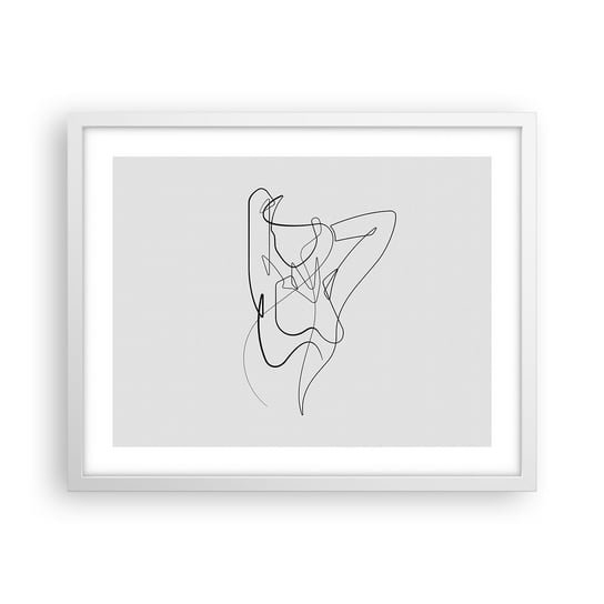 Obraz - Plakat - Naprawdę, jaka jesteś... - 50x40cm - Abstrakcja Ciało Kobiety Grafika - Foto Plakaty w ramie koloru białego do Salonu Sypialni ARTTOR ARTTOR