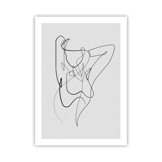 Obraz - Plakat - Naprawdę, jaka jesteś... - 50x70cm - Abstrakcja Ciało Kobiety Grafika - Nowoczesny modny obraz Plakat bez ramy do Salonu Sypialni ARTTOR ARTTOR