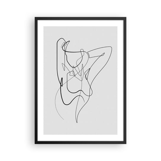Obraz - Plakat - Naprawdę, jaka jesteś... - 50x70cm - Abstrakcja Ciało Kobiety Grafika - Nowoczesny modny obraz Plakat czarna rama ARTTOR ARTTOR