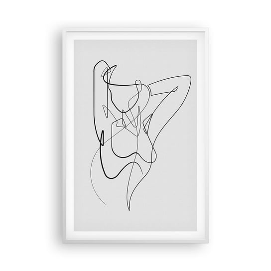 Obraz - Plakat - Naprawdę, jaka jesteś... - 61x91cm - Abstrakcja Ciało Kobiety Grafika - Foto Plakaty na ścianę w ramie białej - Plakat do Salonu Sypialni ARTTOR ARTTOR